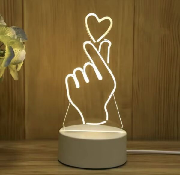 Romantic Love 3D Acrylic Led Lights - Image 3