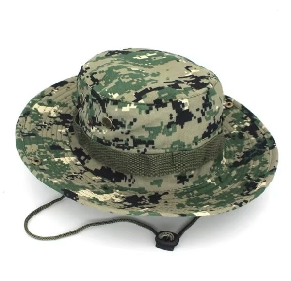 Outdoor Camouflage Fisherman Hat Tactical Training Expansion Breathable Military Training Camping Sunscreen Hat - Image 3