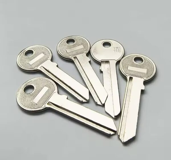 5 Pcs Iron Blank Keys for Lock Box Door House Home Vertical Empty Locksmith Tool