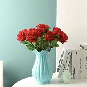 12pcs Realistic Artificial Rose Bouquet